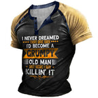 Grumpy Old Man Never Dreamed Killin It Graphic Tee