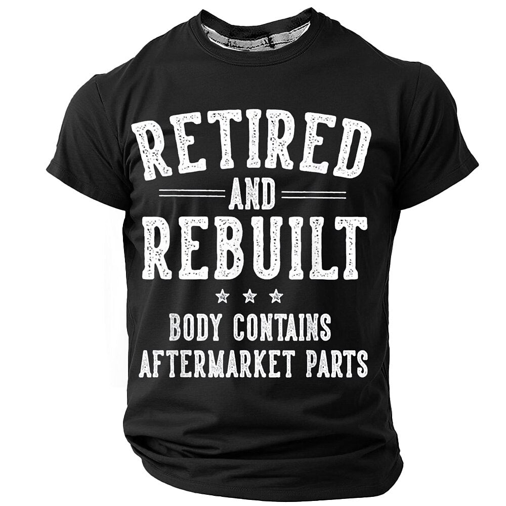 Aftermarket Parts Retirement Humor Graphic Tee