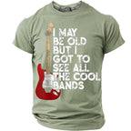 Old Man Saw Cool Bands Rock Music Graphic Tee
