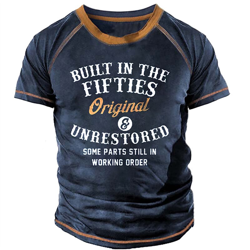 Built In Fifties Original Unrestored Funny Aging Graphic Tee