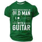 Vintage Guitar Old Man Graphic Shirt
