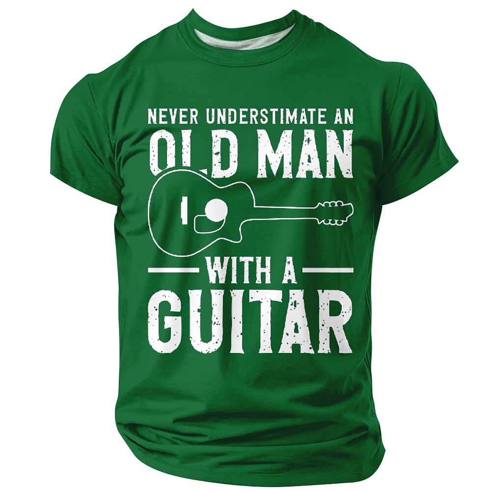 Vintage Guitar Old Man Graphic Shirt