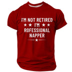Professional Napper Retired Humor Graphic Tee