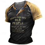 Dont Piss Off Old People Funny Vintage Graphic Tee