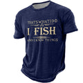 I Fish And Know Things Funny Fishing Graphic Tee