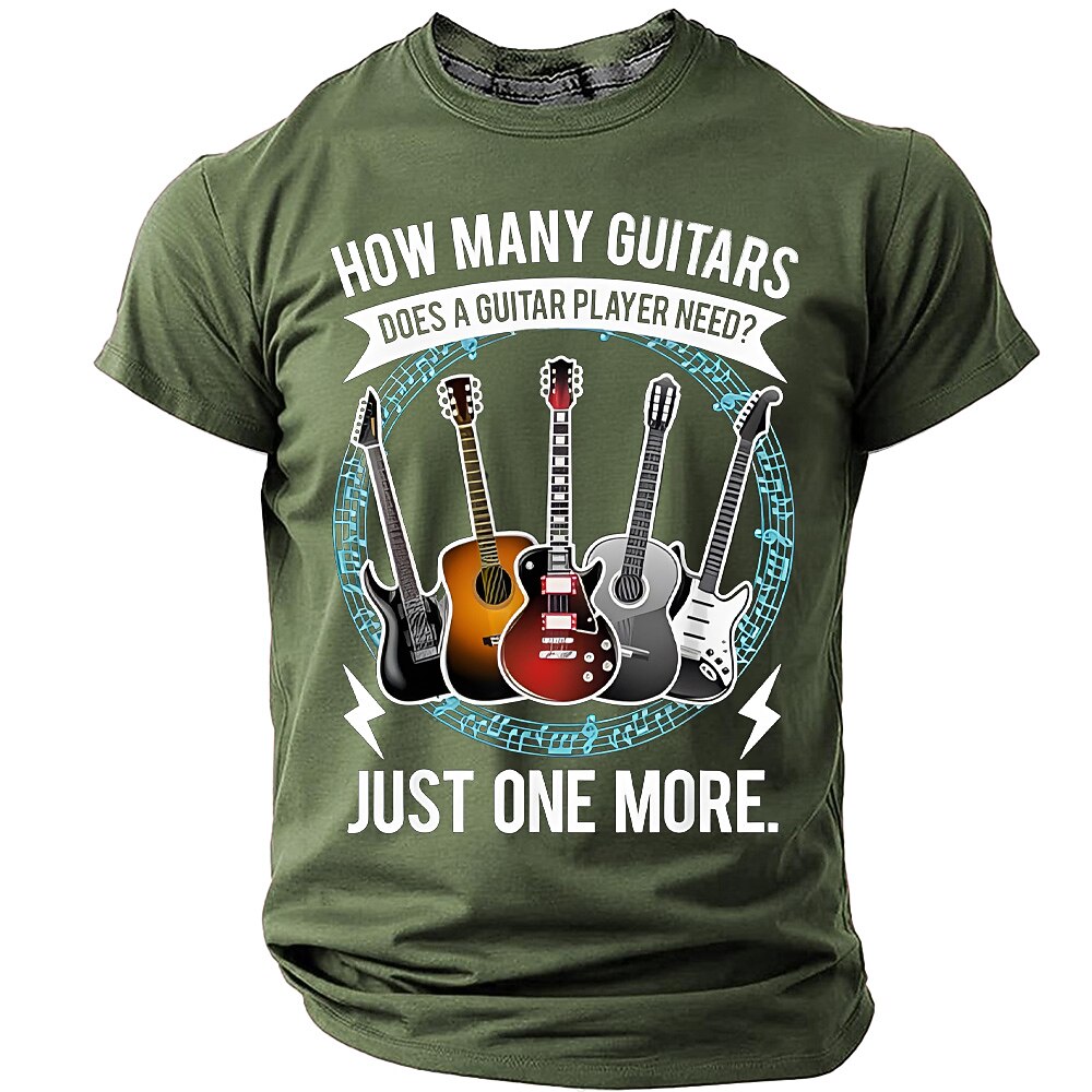 Guitar Player Needs Just One More Funny Graphic Tee