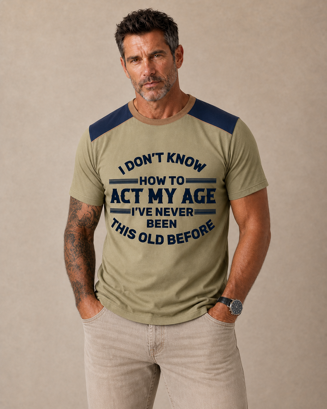 Funny Aging Wisdom Statement Graphic Shirt