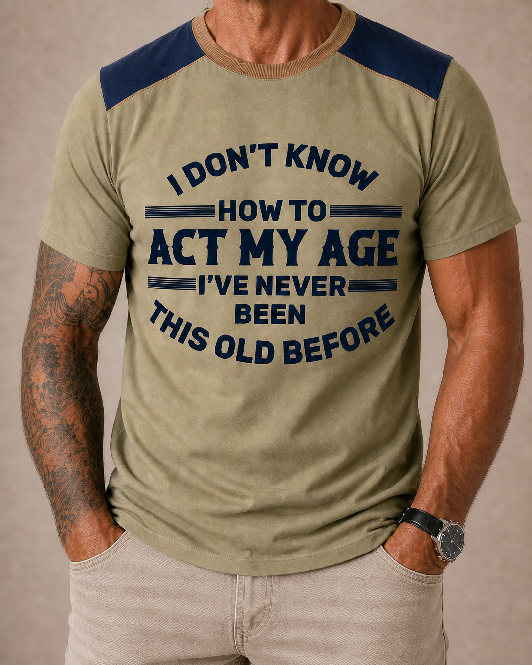Funny Aging Wisdom Statement Graphic Shirt