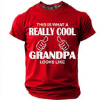 Really Cool Grandpa Humor Graphic Tee