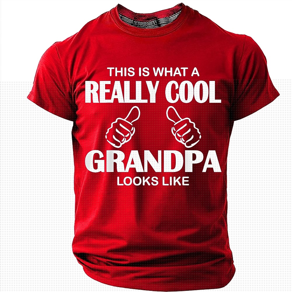 Really Cool Grandpa Humor Graphic Tee