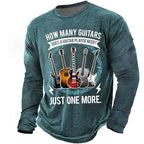 How Many Guitars Just One More Long Sleeve Tee