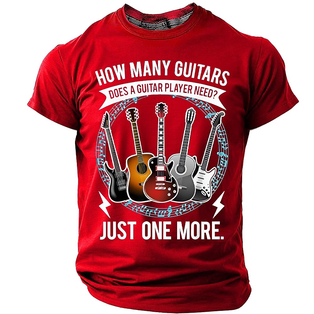 Guitar Player Needs Just One More Funny Graphic Tee