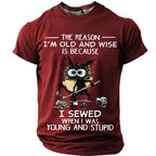 Crazy Cat Hockey Humor Graphic Tee
