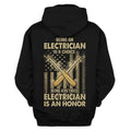 Electrician Choice Retired Honor Funny Work Graphic Pullover Hoodie