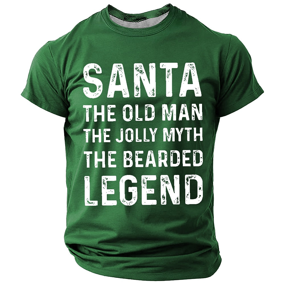 Funny Santa Claus Christmas Gift Graphic Short Sleeve Tee
