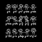 Math Equations Stick Figures Funny Science Humor Graphic Tee