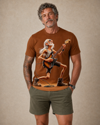 Rocker Guitar Music Lover Graphic Print Tee