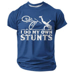 Old Man Road Rider Funny 3D Graphic Print Tee