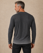Happy Beer Old Man Graphic Long-sleeve Tee