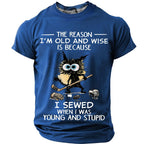 Crazy Cat Hockey Humor Graphic Tee