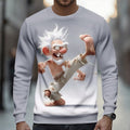 Legendary Old Man 3D Graphic Casual Crewneck Sweatshirt Gift