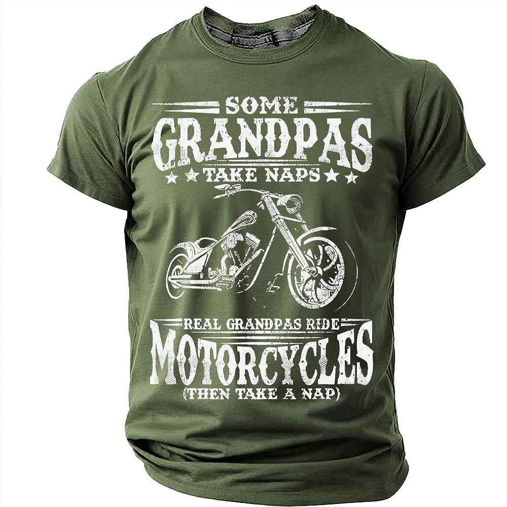 Real Grandpas Ride Choppers Graphic Shirt