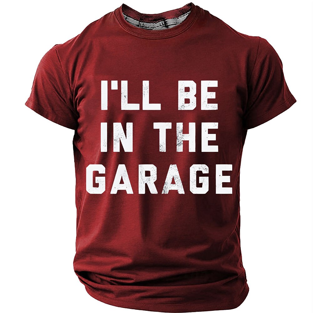 In The Garage Funny Vintage Mechanic Humor Graphic Tee