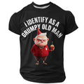 Old Man Attitude Funny Aging Graphic Everyday Casual Tee