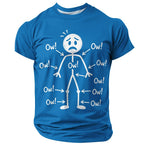 Body Aches Stickman Workout Funny Fitness Humor Graphic Tee