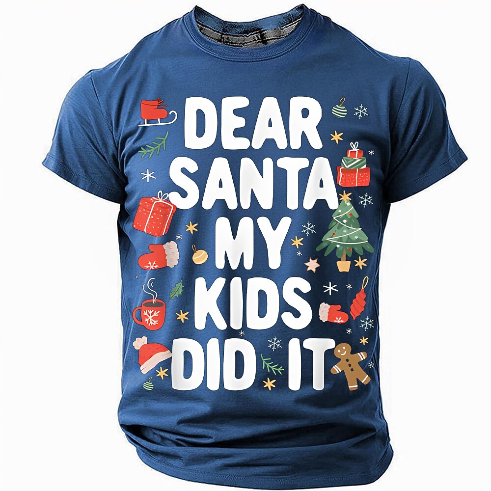 Dear Santa My Kids Did It Funny Christmas Tee