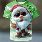 Santa Claus Christmas Daily Artistic Party Street Graphic Tee