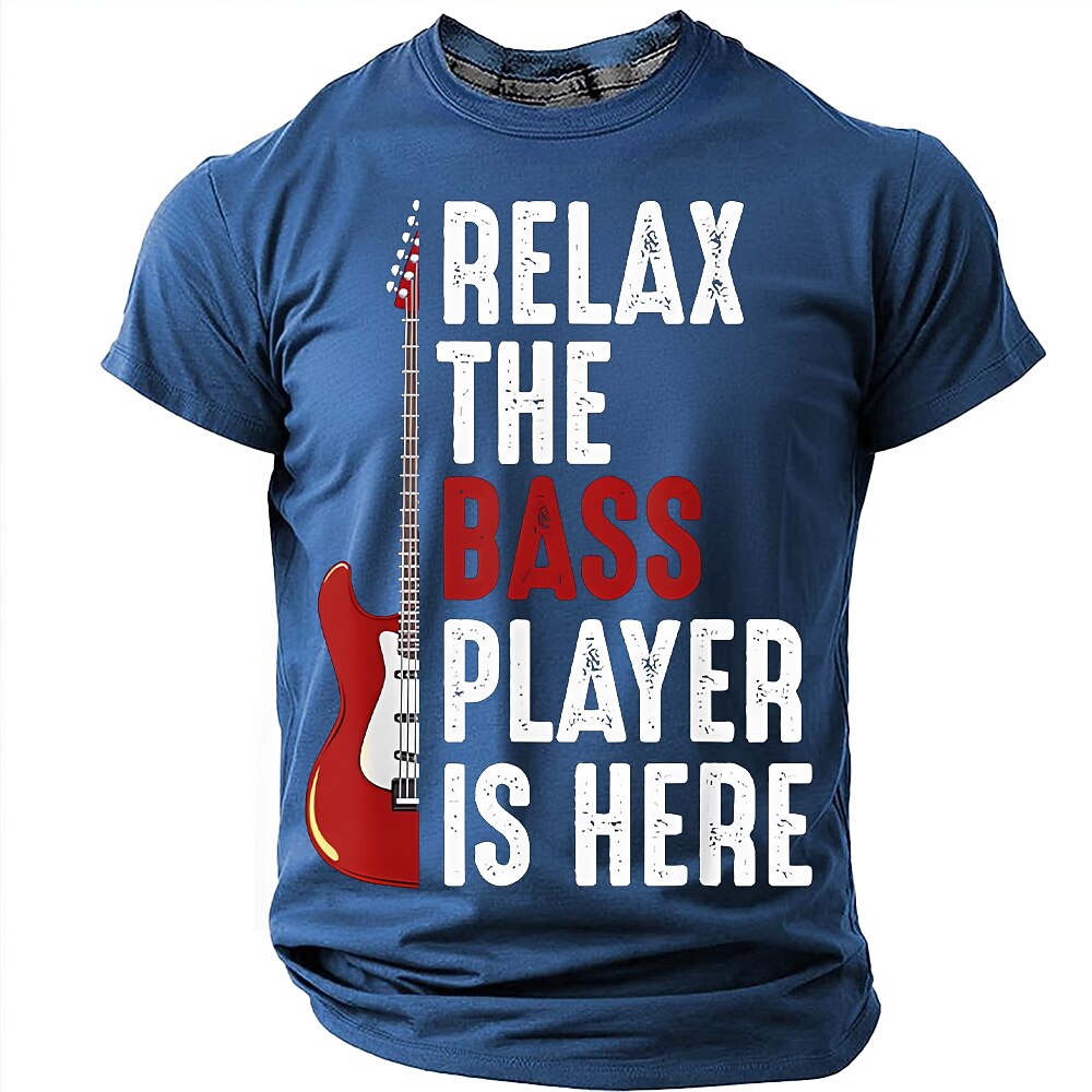 Relax The Bass Player Is Here Funny Graphic Tee
