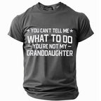 Granddaughter Rules Grandpa Sarcastic Graphic Tee