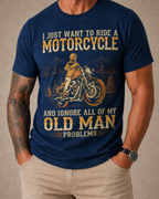 Ignore Problems Ride Motorcycle Graphic Tee