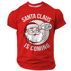Funny Christmas Santa Claus Festive Quote Short Sleeve Tee