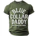 Blue Collar Daddy Work Graphic Shirt
