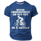 Legendary Old Man Bicycle Funny 3D Graphic Print Tee