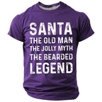 Funny Santa Claus Christmas Gift Graphic Short Sleeve Tee