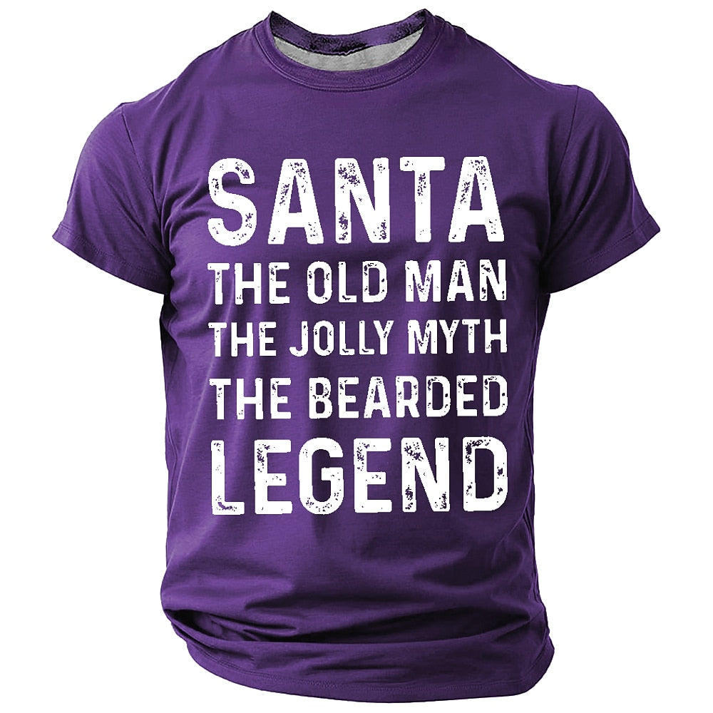 Funny Santa Claus Christmas Gift Graphic Short Sleeve Tee