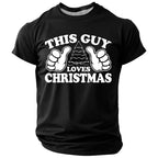 Funny Santa Claus Christmas Holiday Graphic Short Sleeve Tee
