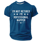 Professional Napper Retired Humor Graphic Tee