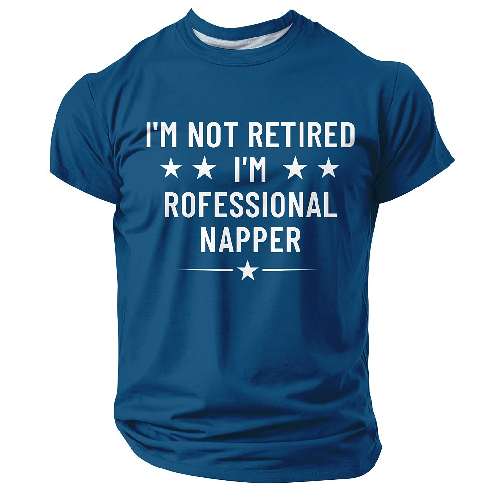 Professional Napper Retired Humor Graphic Tee