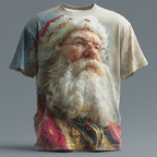 Santa Claus Christmas Artistic Vacation Street Party Graphic Tee
