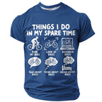 Vintage Old Man Biker Funny 3D Graphic Print Tee