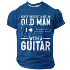 Vintage Guitar Old Man Graphic Shirt