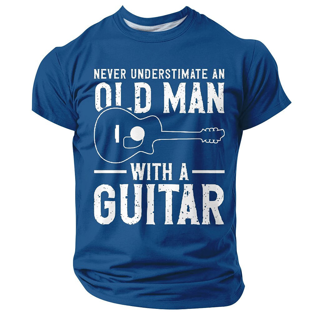 Vintage Guitar Old Man Graphic Shirt