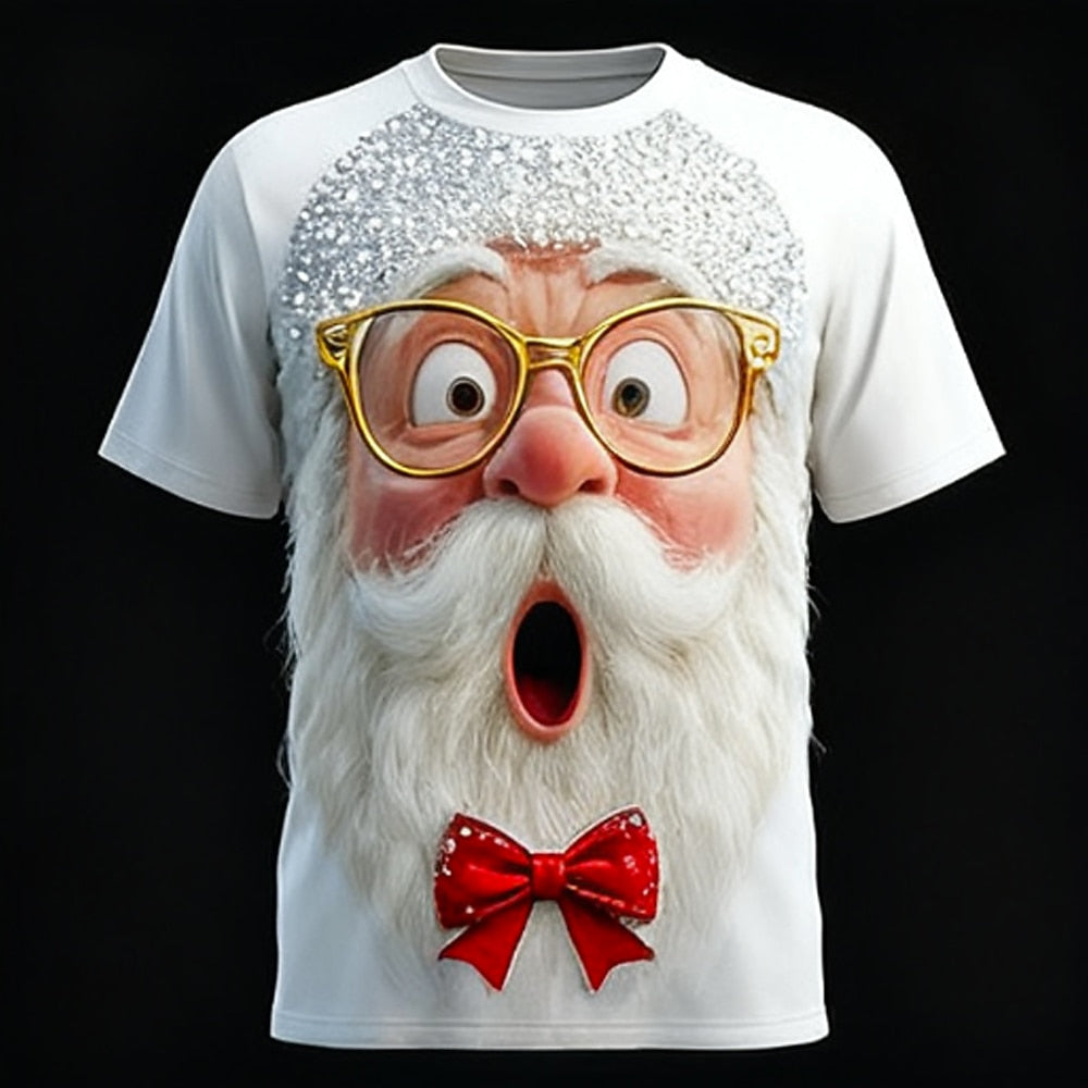 Santa Claus Christmas Cool Daily Outdoor Party Graphic Tee