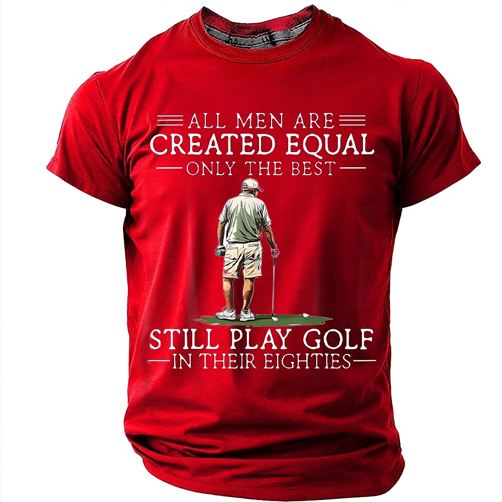Eighties Golfer Legend Funny Graphic Sports Tee