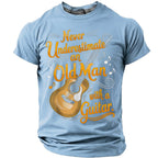 Sarcastic Old Guitarist Humor Graphic Shirt