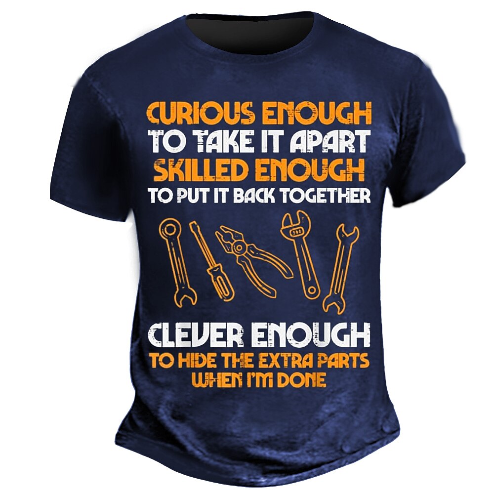 Curious Mechanic Extra Parts Graphic Tee